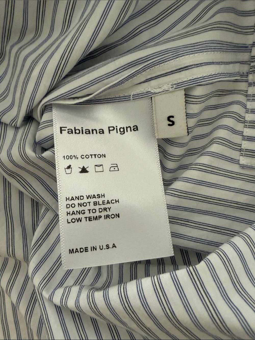 Fabiana Pigna Striped Cotton blouse - Blue/White - Picture 3 of 7